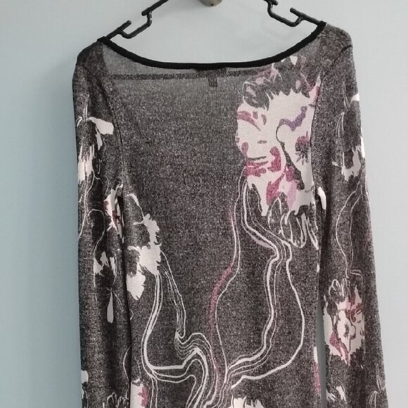 NWT Bebe Black and Pink Long Sleeve Dress Size Small - Picture 5 of 6